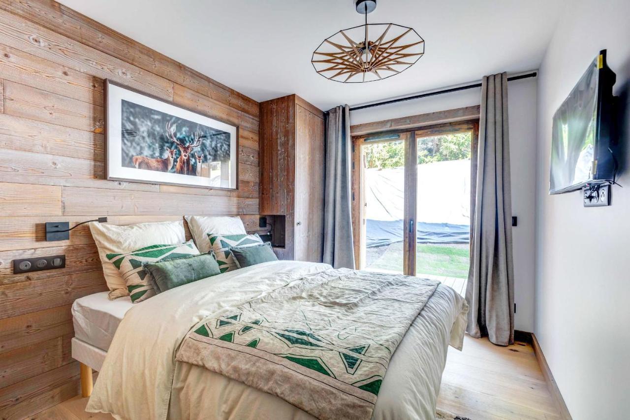 4-Room Apartment With Garden, Gym And Shared Spa Межев Экстерьер фото